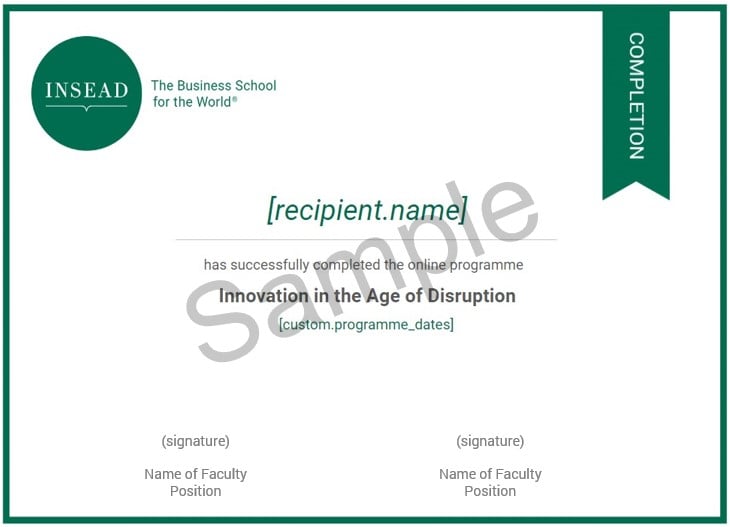online sample certificate