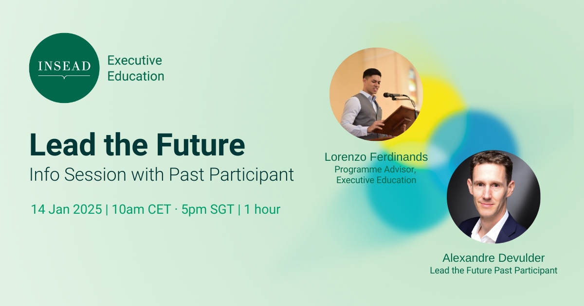 Lead the Future Webinar with Past Participant