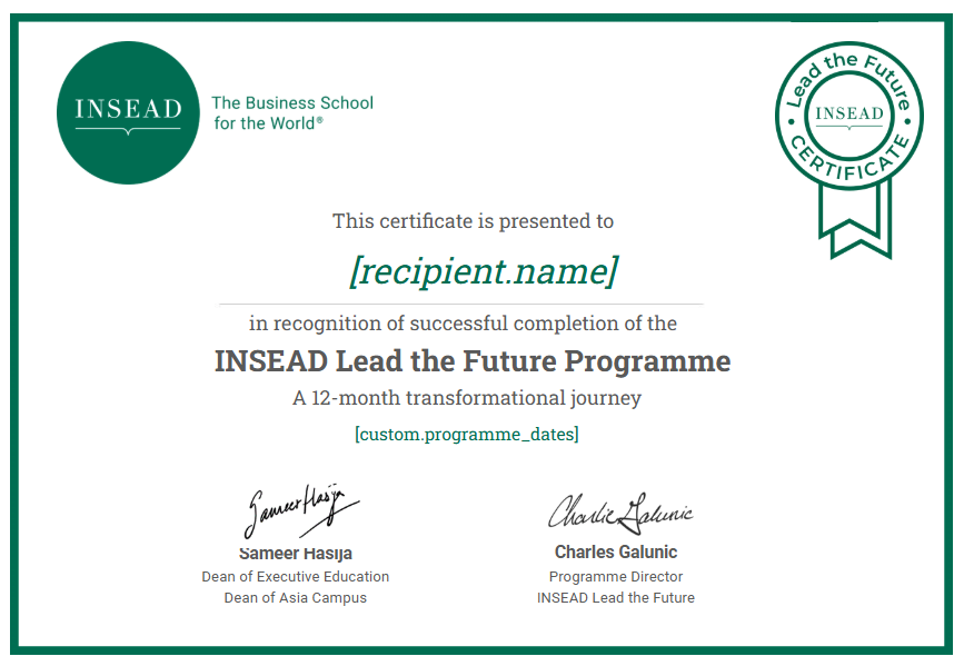 LTF Completion Certificate