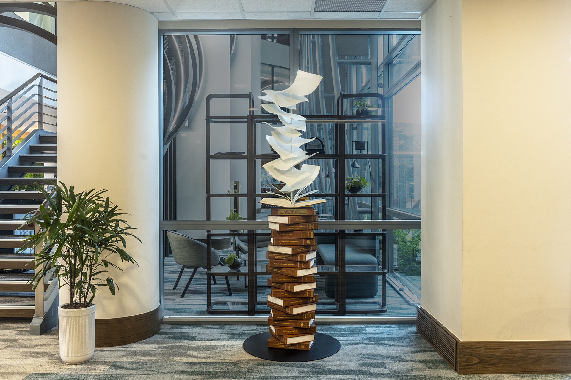 Library - Phil Anderson Sculpture (Photo)