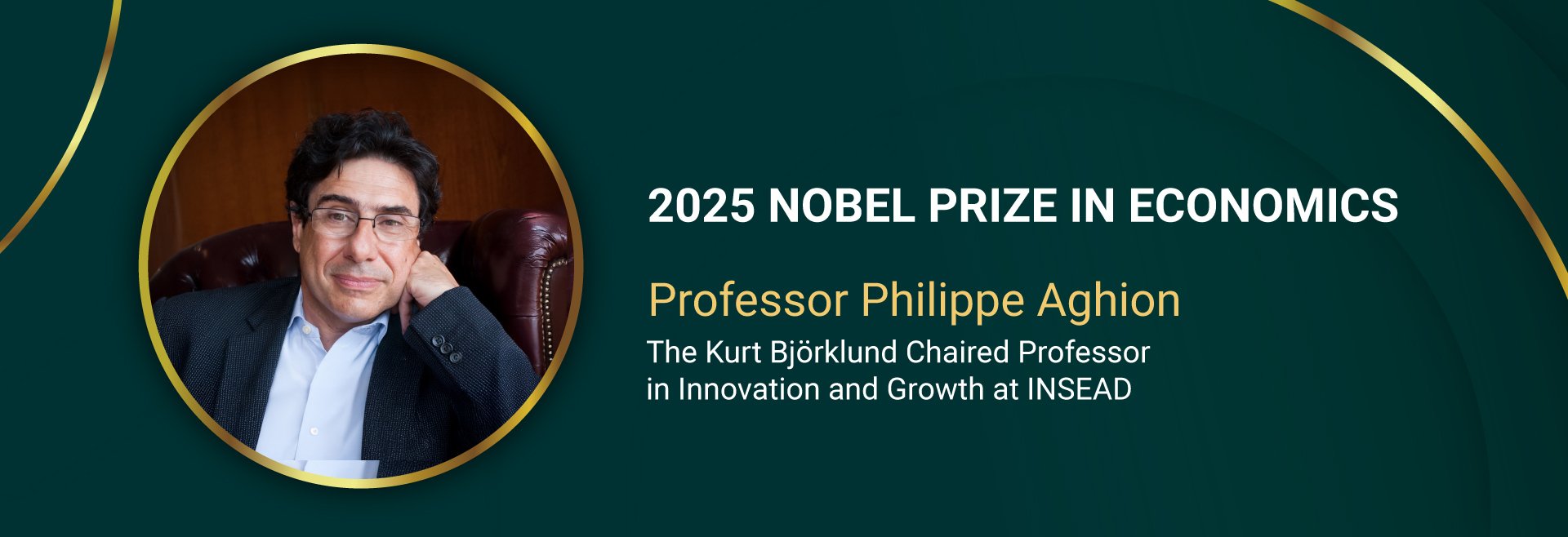 Philippe Aghion Nobel Prize 2025 Banner