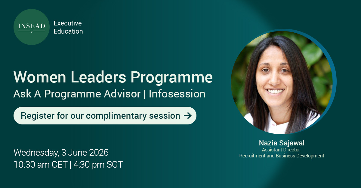 Women Leaders Programme Infosession - 3 June 2026