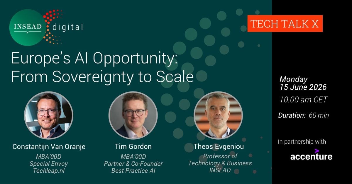 Webcard of TECH TALK X - Europe’s AI Opportunity: From Sovereignty to Scale
