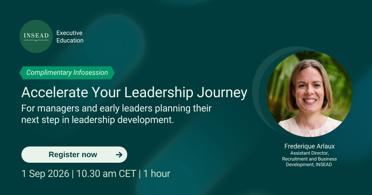 Find out more about Leadership Programmes designed for early leaders at our webinar