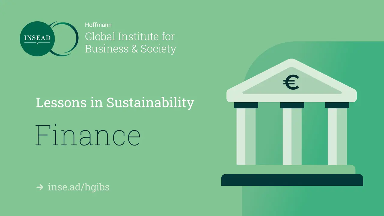 lessons in sustainability finance