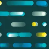 a pattern of white, green and yellow circles a pattern of white, green and yellow circles