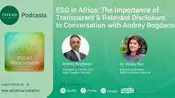 Podcast with Andrey Bogdanov on ESG in Africa Podcast with Andrey Bogdanov on ESG in Africa