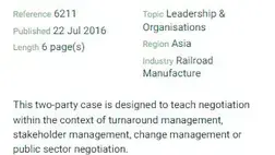 Case - Indian Railways Case - Indian Railways
