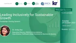 KR on Leading Inclusively for Sustainable Growth KR on Leading Inclusively for Sustainable Growth