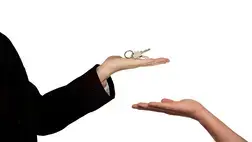 Handing over keys Handing over keys