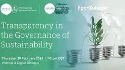 Image for transparency in the governance of sustainability webinar & digital dialogue Image for transparency in the governance of sustainability webinar & digital dialogue